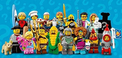 Group display of all sixteen unique characters from the Series seventeen collection with their accessories