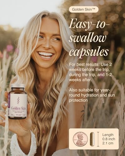 Ecosh Golden Skin packaging box and bottle lifestyle shot