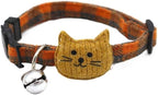 Cats Collar with Bell Cute Dog Necklace Cat Neck Strap Dress Up for Dogs Cats Clothing Gift Pet Decorative(Blue) - Image 10