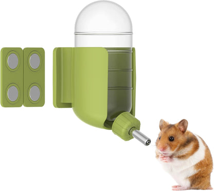 Hamster Water Bottle with Magnetic Holder, Freestanding Water Bottle for Glass Tanks, Suitable for Syrian Dwarf Hamsters Gerbils Mice Rats Degus (Grey, 4 oz (Magnetic-Mounted)) - Image 10