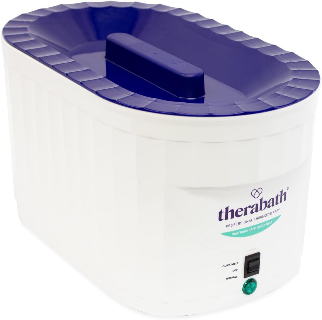 Therabath Professional TB9 Paraffin Wax Bath front view showcasing the sleek adjustable temperature control dial