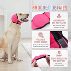 Side profile of Leotrag dog ear protector for grooming
