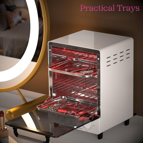 Stainless steel construction of the beauty tool disinfection cabinet