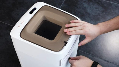 Close up of Aroma Room diaper pail control panel