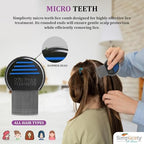 Professional metal lice comb and detangling spray for all hair types