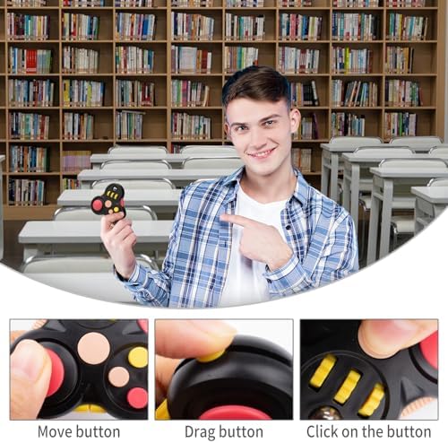 Yrissmiss office desk fidget spinner toy displaying the attached durable lanyard strap.
