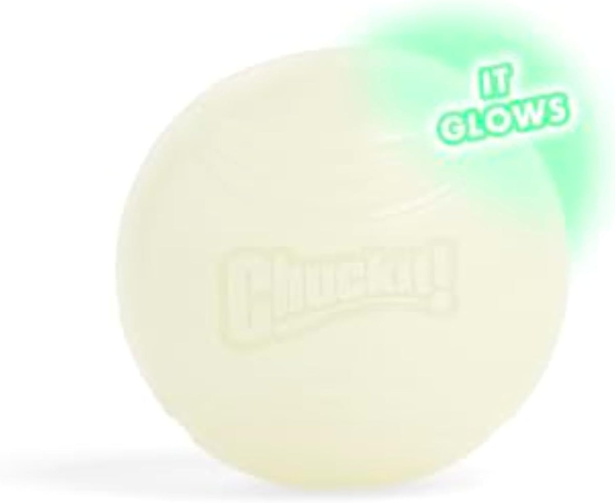 Chuckit! Glow in the Dark Bouncy Balls - Ball for Dogs, Chuckit Dog Toy, Max Glow Balls - Medium, 2.5 Inch Pack of 2 - Image 11
