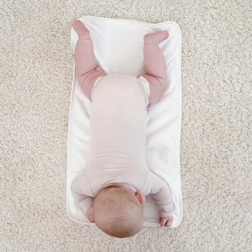 Littogoose baby changing pad liner spread flat showing full rectangular size