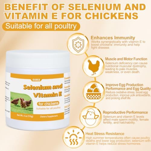 Ourea poultry supplement container nutritional information label