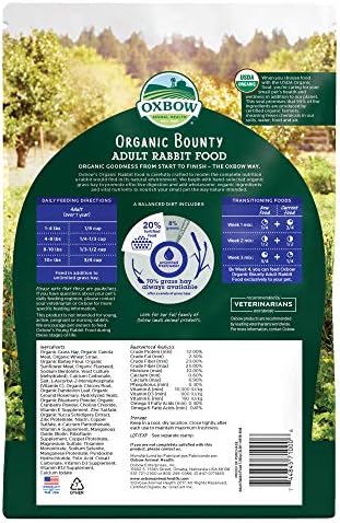 Oxbow organic rabbit food pellets texture close up