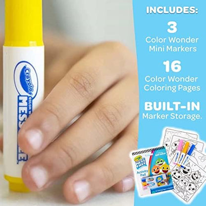On the go toddler art kit displaying three mini mess free markers