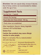 BeeAlive natural vitality support capsules container