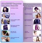 Person using Cevioce temporary hair color wax to style hair.