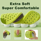 Full length cushioned shoe insoles for shock absorption and plantar fasciitis relief.