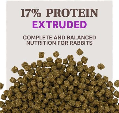 Nutritional label view of Blue Seal Show Hutch Deluxe pellet food for show rabbit health.