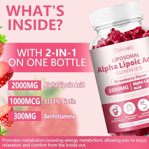 Back label of Oakevlp gummies displaying ingredients and supplement facts