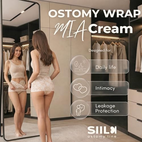 SIIL high waisted ostomy wrap with internal pocket for stoma support