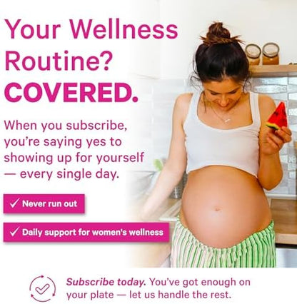 Pink Stork natural folic acid supplement bottle details