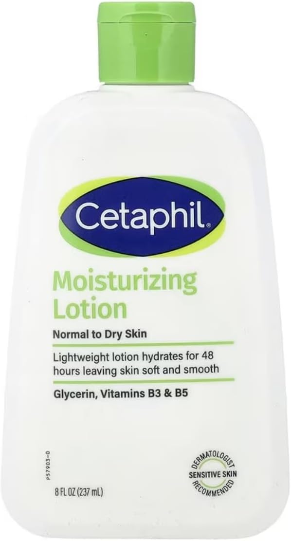 Cetaphil moisturizing lotion packaging and bottle angle shot