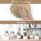 Aquarium filled with Mulctun natural yellow pea gravel