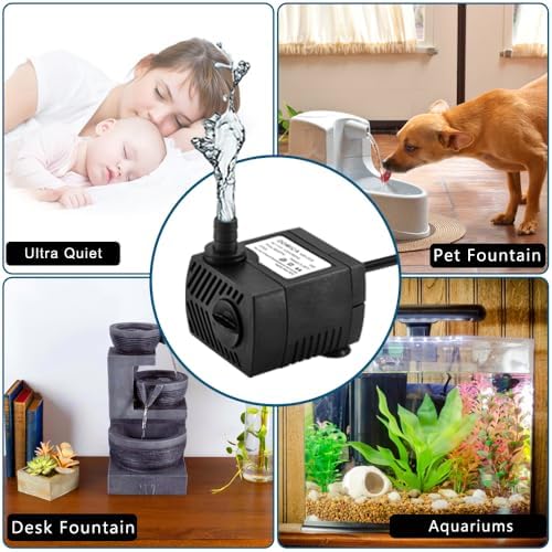 DOMICA aquarium fountain pump with suction cups