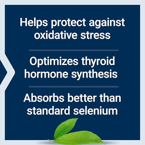 Non-GMO gluten-free advanced selenium 90 vegetarian capsules container angle view.
