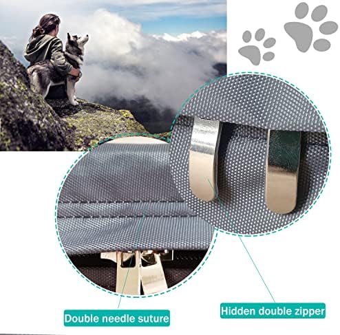 Durable chew resistant replacement dog bed shell close up shot.