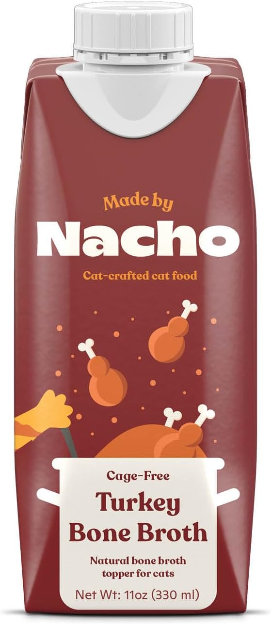 Graphic showing ingredients and benefits of Made by Nacho broth