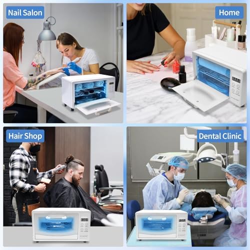 CGBE nail tool sterilizer with racks inserted