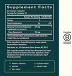 Gaia Herbs Resveratrol supplement label ingredient details