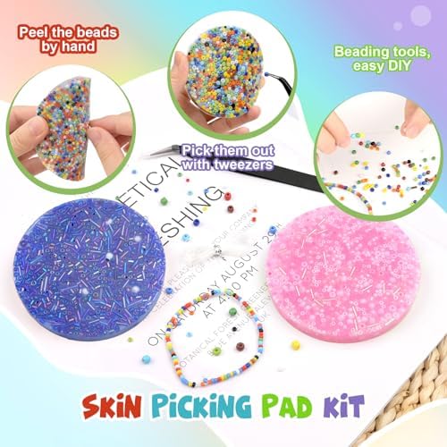 VarietyFidgets Skin Picking Fidget Toys two pack kit showing ten centimeter circular dimensions