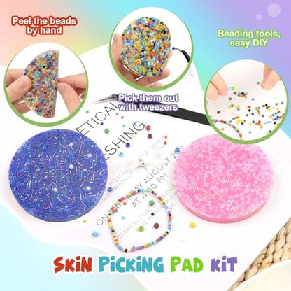 VarietyFidgets Skin Picking Fidget Toys two pack kit showing ten centimeter circular dimensions