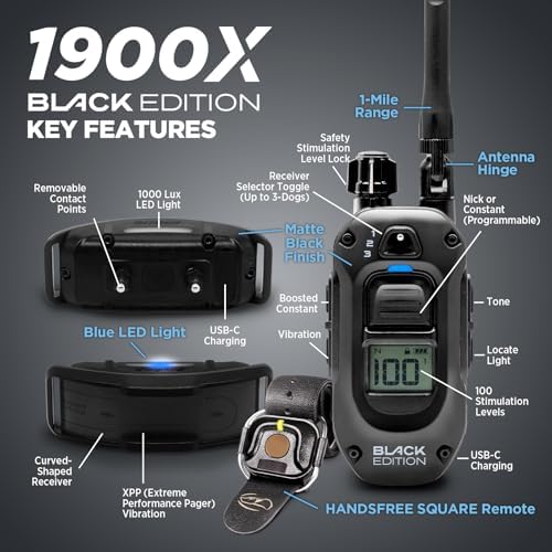 Dogtra high output electronic collar kit imported remote training system for large dogs