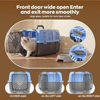 URey premium dog flight crate with secure door latch assembly closeup