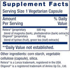 Life Extension Cortisol Stress Balance vegetarian capsules container side profile