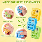 Portable multi functional sensory pads with clicker and gear features