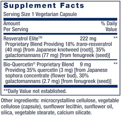 Side view of Life Extension Optimized Resveratrol Elite bottle
