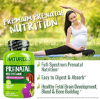 Naturelo Prenatal Multivitamin capsules texture and vegetarian capsule detail
