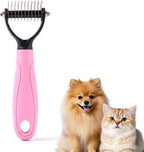 Pet Grooming Tool, 2026 New Undercoat Rake Deshedding Brush for Dogs & Cats, Double Sided Dematting Comb for Detangling Long Matted Fur (Blue, Large) - Image 12