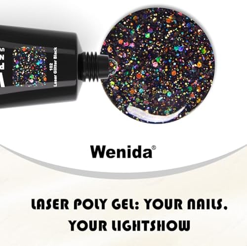 Back label details and ingredients of Wenida nail builder gel