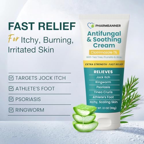 Charmpoo Antifungal and Soothing Cream tube displaying the fast acting miconazole and herbal formula.