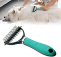 Generic multifunctional double-sided pet grooming brush front view