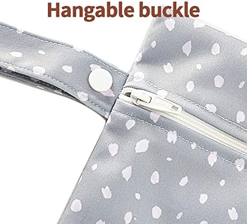 Happy Flute reusable wet bag set for travel and diapers