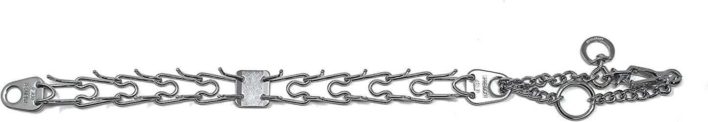 Herm Sprenger sixteen inch training collar showing the center plate design