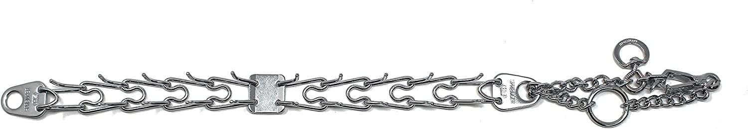 Herm Sprenger sixteen inch training collar showing the center plate design