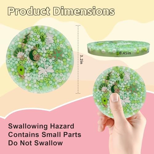 Excavatess silicone sensory pad showing embedded colorful beads and ocean ornaments