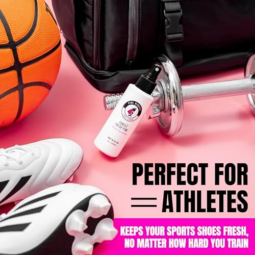 Authentic Pink Miracle shoe care kit including the 4 Ounce fresh pine deodorizer bottle.