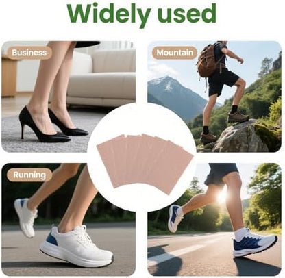 Full product set display highlighting the customizable tape roll and assorted foot care stickers.