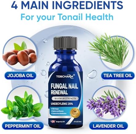 Imported USA nail fungus treatment for damaged and discolored toenails