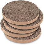 Best Pet Supplies 5-pack round cardboard cat scratcher stack